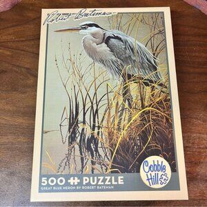Cobble Hill Robert Bateman "Great Blue Heron" Jigsaw Puzzle 500 Pieces
